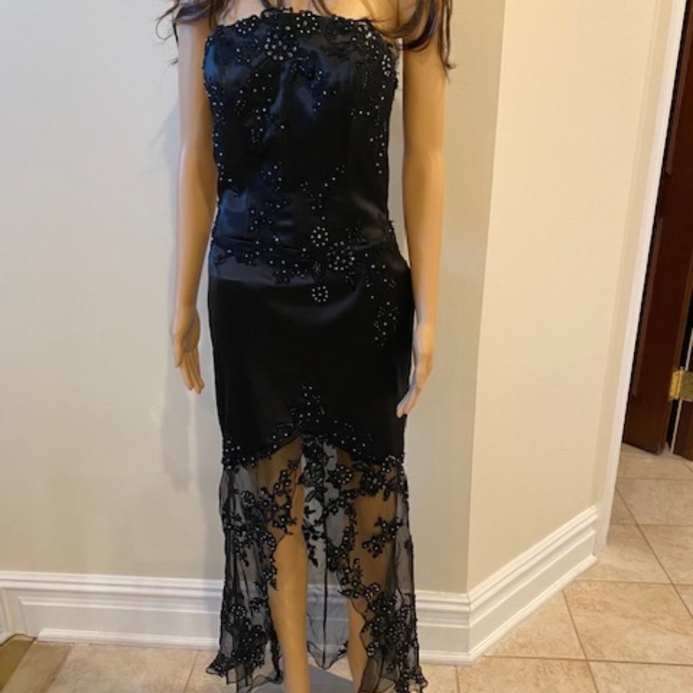 Black Corset Lace Dress